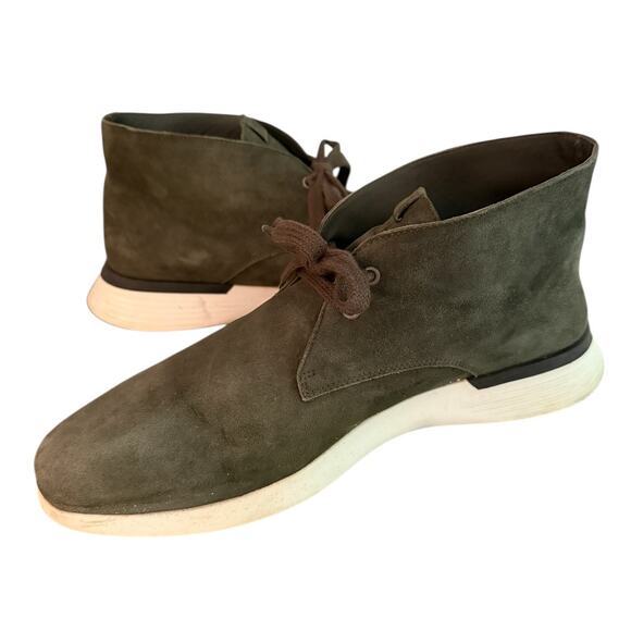 Wolf and Shepherd Men's Hybrid Crossover Chukka Italian Olives Suede Boots 11.5M - Picture 5 of 9